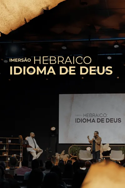Imersão presencial Hebraico — O Idioma de Deus, com público no auditório